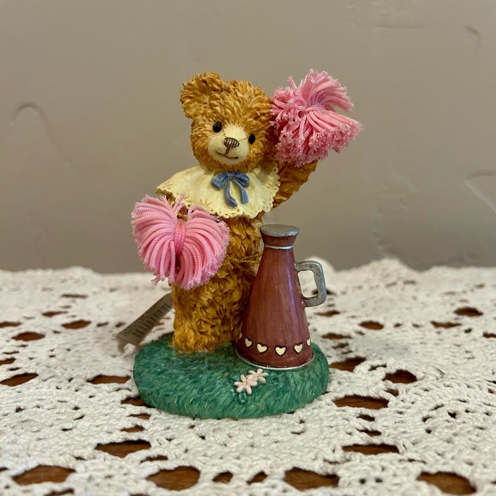 Carlton Cards Bainbridge Bears- Polly. Pink and Brown Teddy Bear Figurine